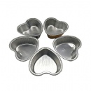 Heart-Shaped Aluminum Foil Cake Cup