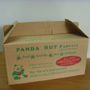 goods carton with handle bar