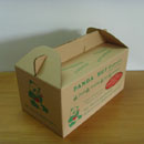 goods carton with handle bar