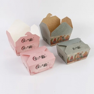 Disposable Color Paper Lunch Boxes