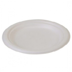 SN Compostable Round Sugarcane Plate 6'' 1000