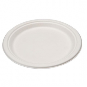 SN Compostable Round Sugarcane Plate 9'' 500