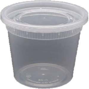 HD 20 oz Deli Container Clear w/Lid 240