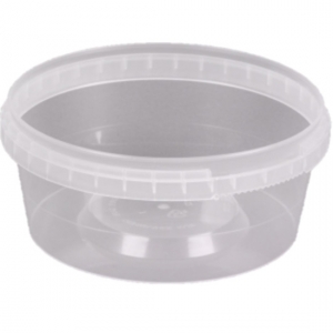 T12 12 oz Tamper Evident Deli Container Clear w/Li