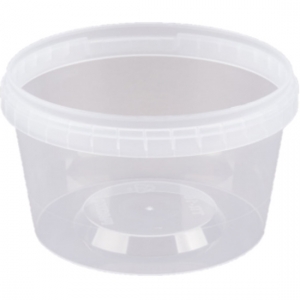 T16 16 oz Tamper Evident Deli Container Clear w/Li