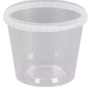 T24 24 oz Tamper Evident Deli Container Clear w/Li