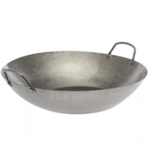 18" Rivet Handle Carbon Steel Commercial Wok