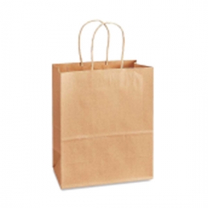 KO Kraft Heavy Paper Bag w/Handle 8''x4.5''x10.62'